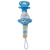 ACCESSOIRES SUCETTE SCHTROUMPFS Accroche tétine Bleu blanc ACCESSOIRES SUCETTE SCHTROUMPFS Accroche tétine Bleu blanc