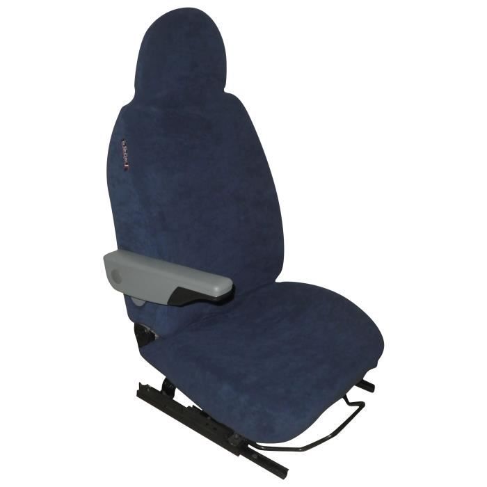 Housse de Sièges Eponge Coton Extensible Bleues