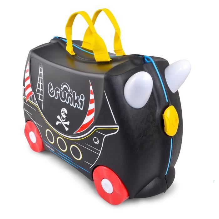 TRUNKI Valise Porteur à roulettes pour enfants - Pirate Pedro