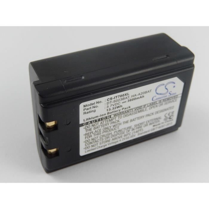Vhbw Li Ion Batterie 3600mah Pour Scanner De Code Barres Terminal Carte De Crédit Et De Débit Fujitsu Ipad 100 10rf