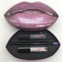 GLOSS Huda Beauty Contour & Strobe Lip Set - Silverfox GLOSS Huda Beauty Contour & Strobe Lip Set - Silverfox