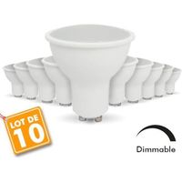 AMPOULE - LED lot de 10 Ampoules Led GU10 7W eq. 60W Dimmable ( AMPOULE - LED lot de 10 Ampoules Led GU10 7W eq. 60W Dimmable (