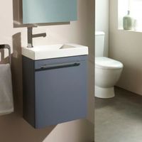 LAVE-MAIN Meuble lave-mains complet couleur gris anthracite LAVE-MAIN Meuble lave-mains complet couleur gris anthracite