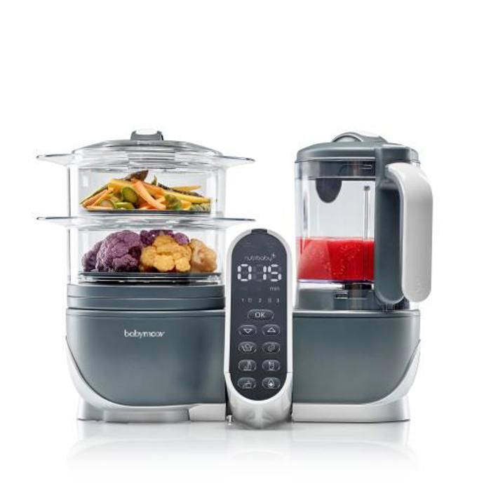 BABYMOOV Robot Cuisine Bébé Nutribaby (+) Industrial Grey