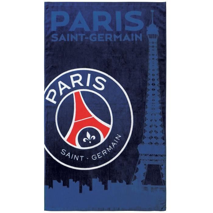 PSG SKYLINE Drap de plage Coton 70x120cm