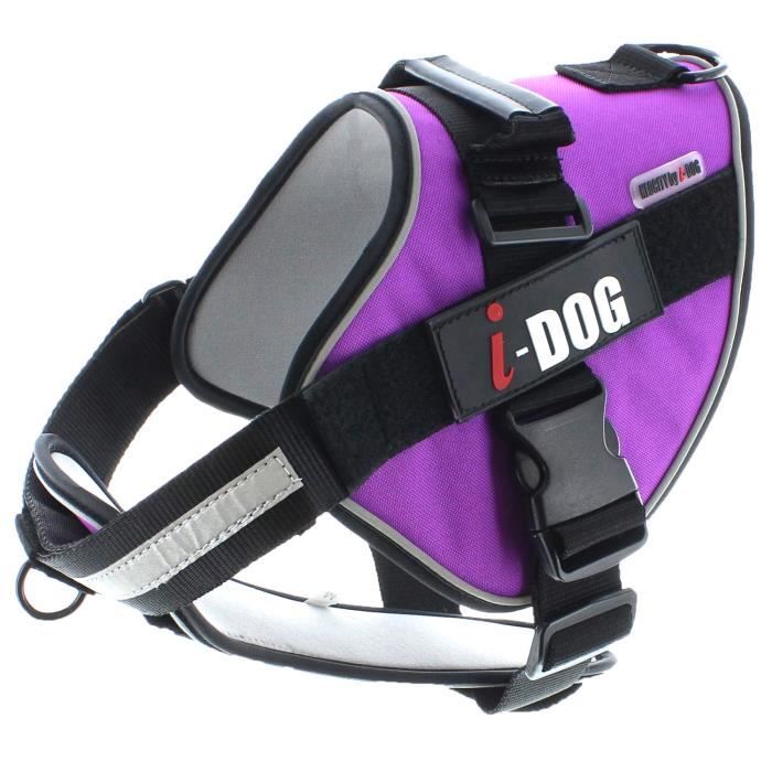 I DOG Harnais Néocity - Taille XS - Violet et gris - Pour chien