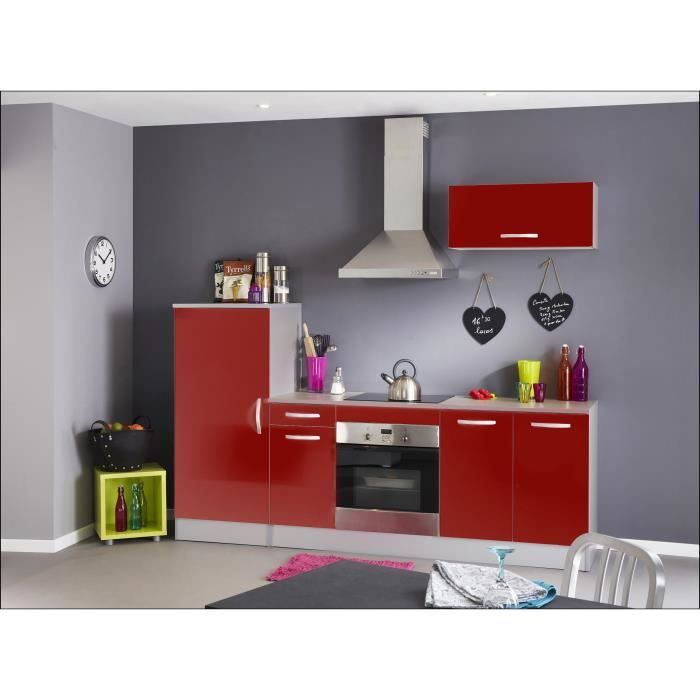 LIMA Cuisine complète 2m40 - Rouge brillant