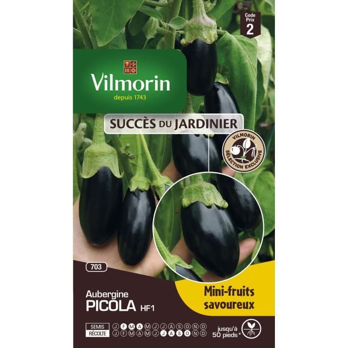 VILMORIN Graines d' aubergine picola