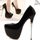 Usiful® Escarpins femme noirs pour discothèque par