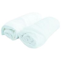 DRAP HOUSSE MATELAS DOUX NID Lot de 2 draps housse Blanc 60x120 cm DRAP HOUSSE MATELAS DOUX NID Lot de 2 draps housse Blanc 60x120 cm