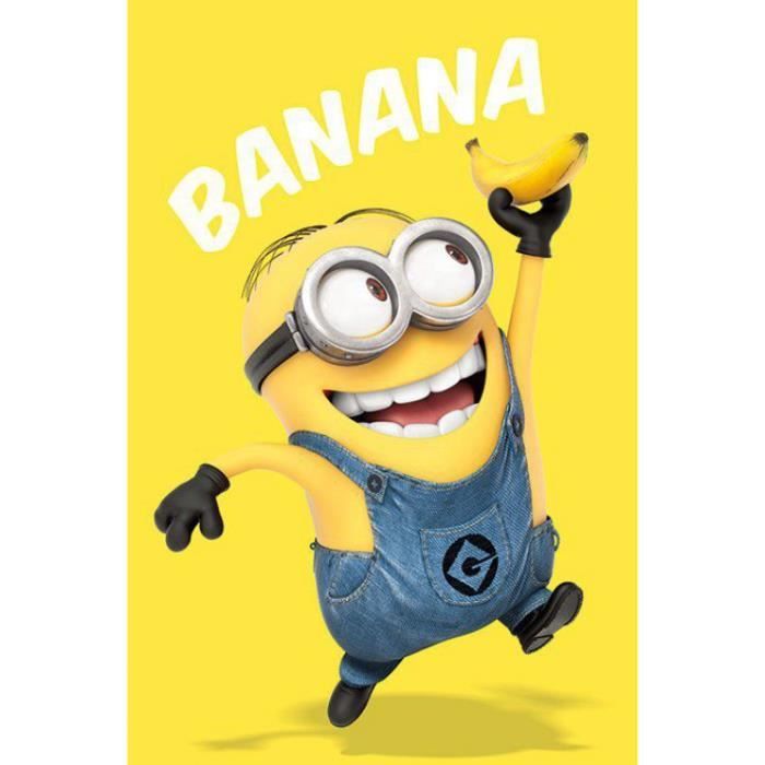 Prenom Des Minions Moi Moche Et Mechant Moi, Moche Et Méchant Poster - Minion Avec Bana… - Achat / Vente