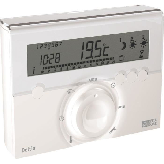 DELTA DORE Programmateur fil pilote Deltia 8.31 3 zones