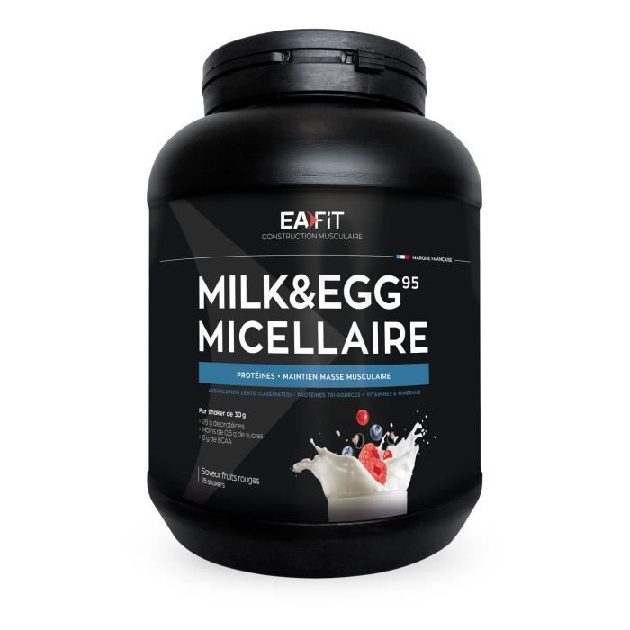 EAFIT Milk et Egg 95 Micellaire - Yaourt-fruits Rouges - 750 g
