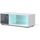 KORA Meuble TV 100 cm avec éclairage LED - Laqué g