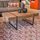 Table basse Oslo bois vintage noyer Marron
