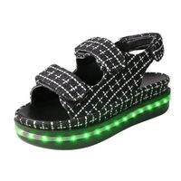SANDALE - NU-PIEDS Sandales femme Night Light Shoes Casual LED Lumino SANDALE - NU-PIEDS Sandales femme Night Light Shoes Casual LED Lumino