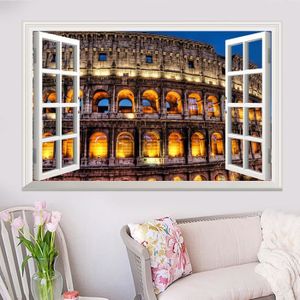 Paysage Extérieur Du Mur Fenêtre Decal Accueil Sticker Mural Home