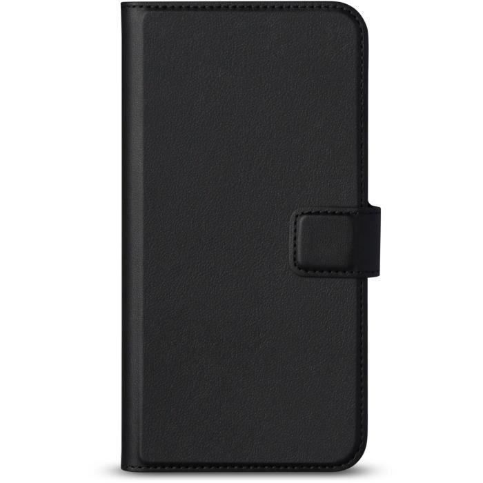 SWISS CHARGER Etui Folio Motorola G4/G4 Plus - Noir/Transparent