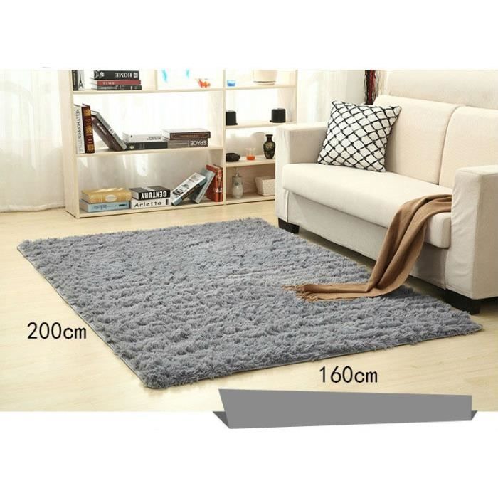 Gris Tapis Amazing épais Salle De Séjour Tapis Doux Grande