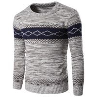 PULL Pullover Homme Couleur Patchwork Slim Fit Manche PULL Pullover Homme Couleur Patchwork Slim Fit Manche