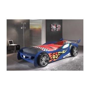 Lit Voiture Enfant Team Racing Bleu Achat Vente Structure De