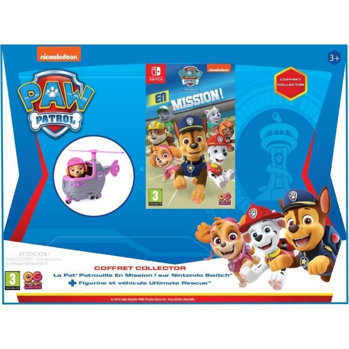Coffret Collector Pat' Patrouille en Mission Jeu Switch + Jouet Skye