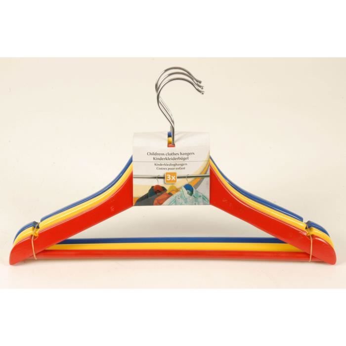 Cintres pour enfant en bois - 3 pièces