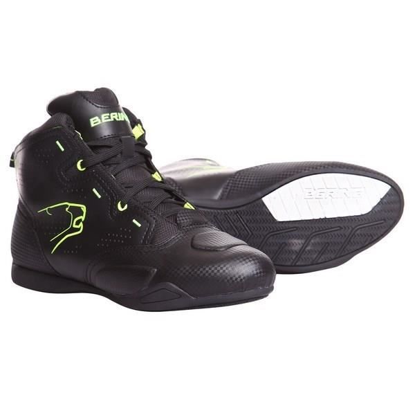 BERING Chaussures Moto Jasper Noir et Jaune
