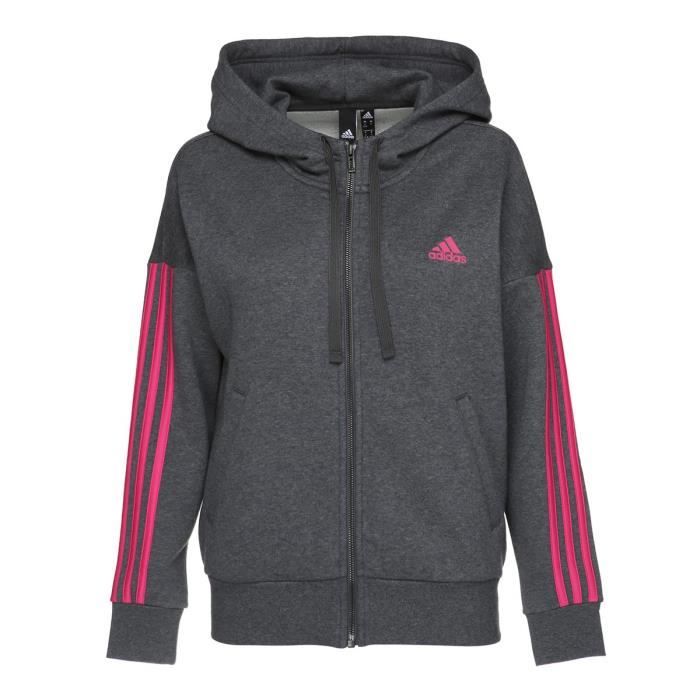 ADIDAS ORIGINALS Sweat à capuche - Femme - Gris anthracite