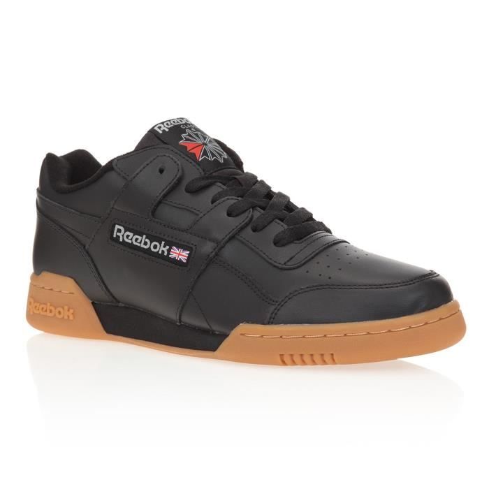 REEBOK Baskets Workout Plus - Homme - Noir