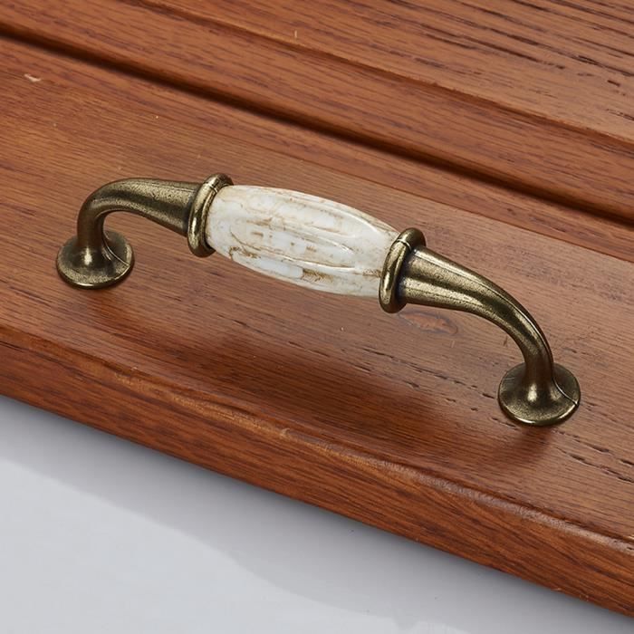 Ceramique Poignée de Porte Bouton de Meuble Tirette de ...