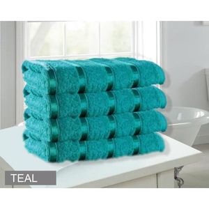 SERVIETTES DE BAIN Groundlevel drap de bain en coton égyptien à rayur
