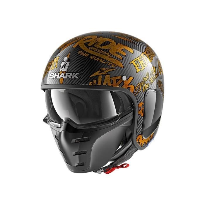 SHARK Casque moto jet S DRAK Freestyle Cup - Noir et doré