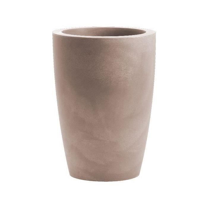 NICOLI Cache pot, utilisable comme pot Tylus Matt 40 Av - 40 x 53 cm - Marron havane