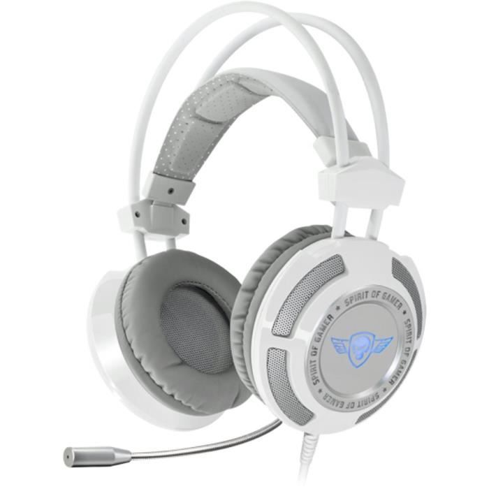 SPIRIT OF GAMER Casque Gamer ELITE H70 - Son virtuel 7.1 avec logiciel SOG - Micro flexible - Ecouteur 50mm