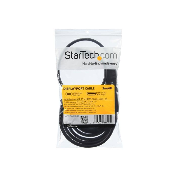 STARTECH.COM Câble adaptateur USB Type-C vers HDMI de 1 m - M / M - 4K - 30 Hz