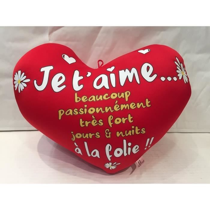 Je T Aime Beaucoup En Arabe Coussin Micro Billes 30x30 Cm Je t'aime Beaucoup. - Achat / Vente objet