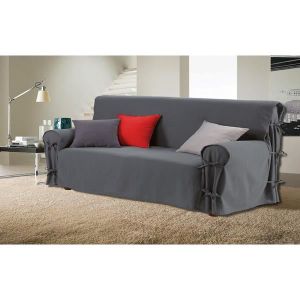 HOUSSE DE CANAPE Housse de canapé Gris Anthracite