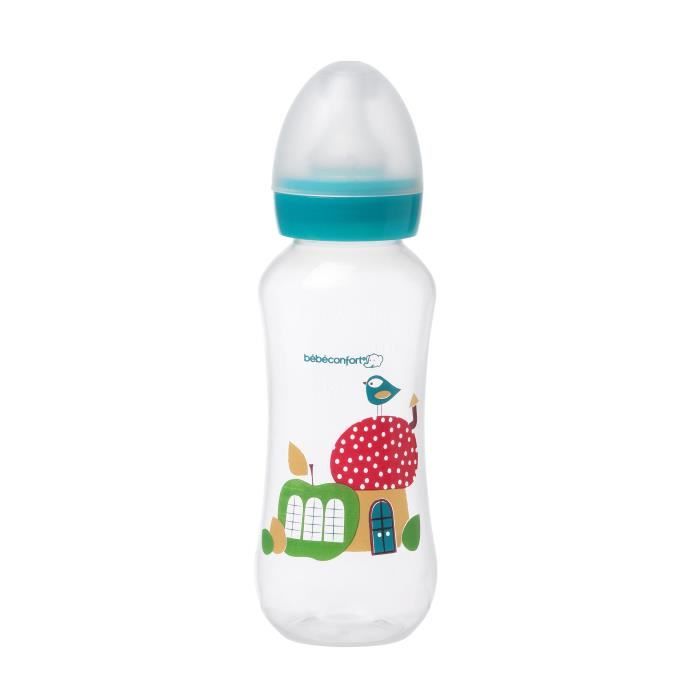 BEBE CONFORT Biberon cintré PP col standard 240ml - Bee Fantasy