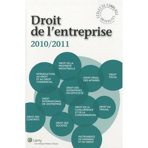 Droit de lentreprise (édition 2010/2011)   Achat / Vente livre