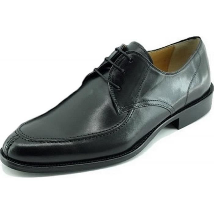 Olmeto Chauss Marques Chaussures Zapatos Derby Pour Noir Collection Vitelo Cuir Luxe Spécialement Créée Homme DIEH29
