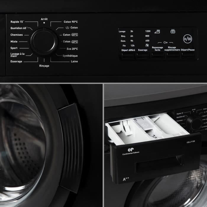  LL712B - Lave-linge frontal - 7kg - 1200 tours3