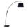 Lampadaire Arc métal E27 60W base marbre 35x25 cm