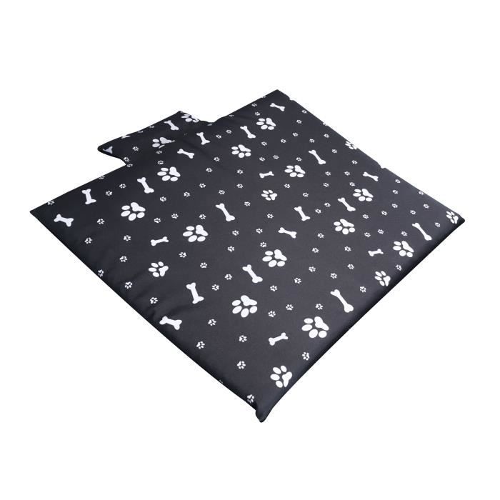 Coussin de Voyage pour Chien Noir et Blanc