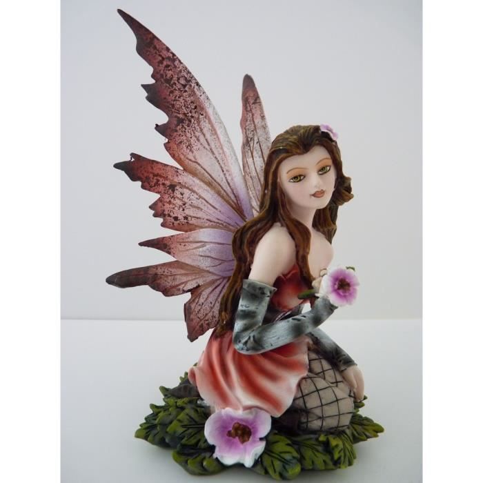 Figurine fée avec fleur Achat / Vente statue statuette Cdiscount