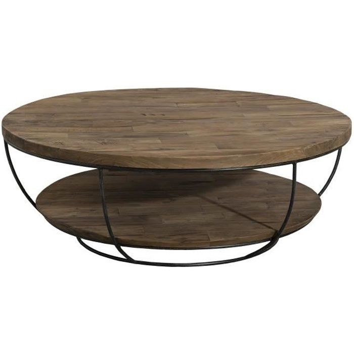 table basse ronde bois