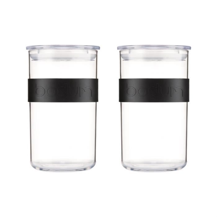 BODUM PRESSO Set de 2 bocaux conservation PC - 1L