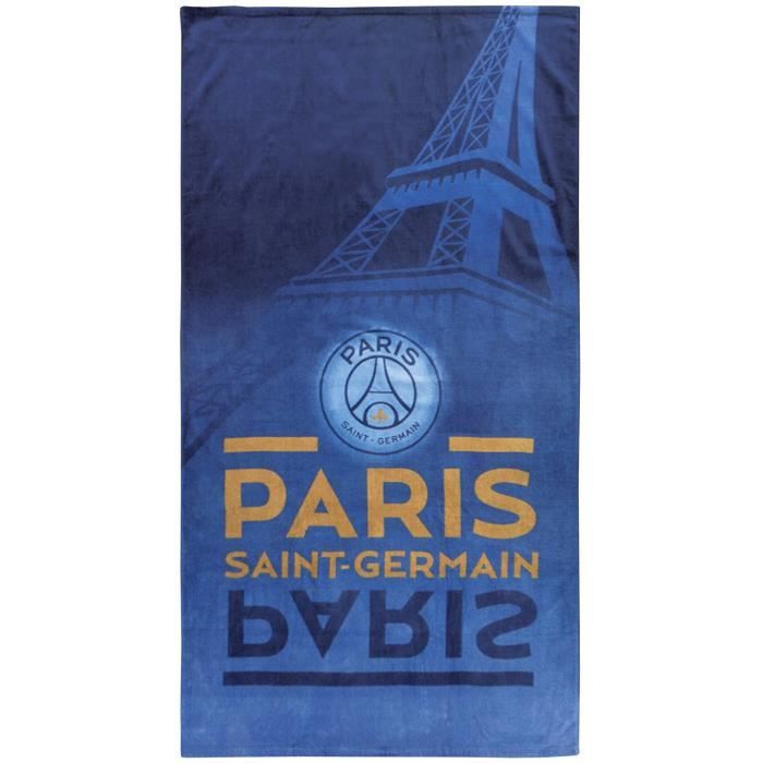 PSG EIFFEL Drap de plage Coton 70x120cm
