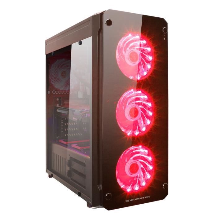 XIGMATEK Boitier PC sans alimentation - Glare 7A - Format ATX , Moyen Tour