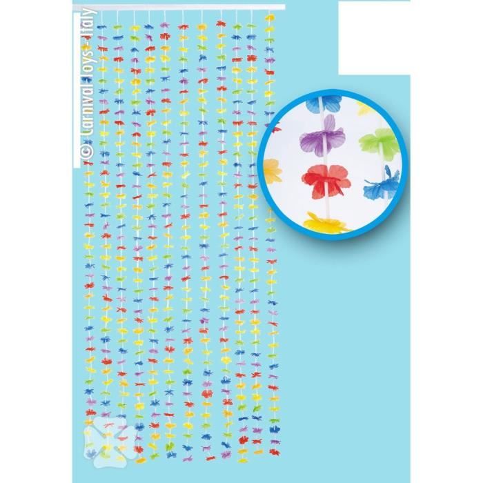Rideau de porte a fil Hawaï fleur 180x90cm Multicolore 4658 - Achat ... Rideau de porte a fil Hawaï fleur 180x90cm Multicolore 4658 - Achat ...